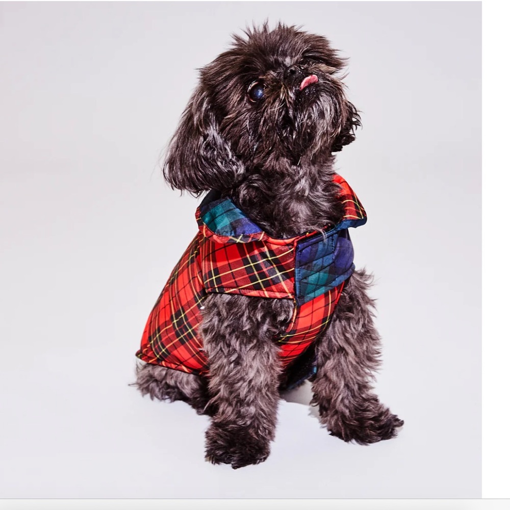 Ware of the Dog Two Tone Plaid Puffer Jacket NWT size 3